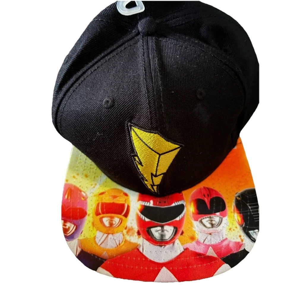 Mighty Morphin Power Rangers Team‎ Photo Image Flatbill Snapback Hat Cap